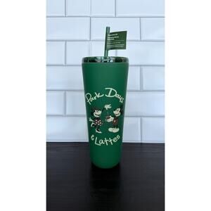 NWT Disney Starbucks 2026 WDW Green 24 oz Venti Tumbler Park Days & Lattes
